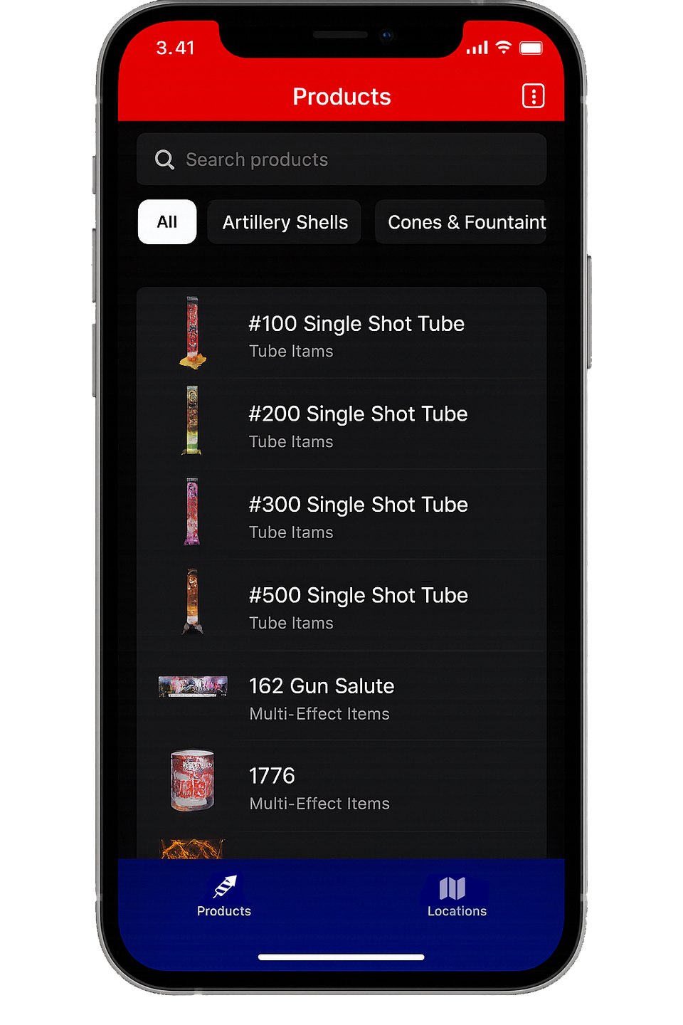 Bellino Fireworks mobile app