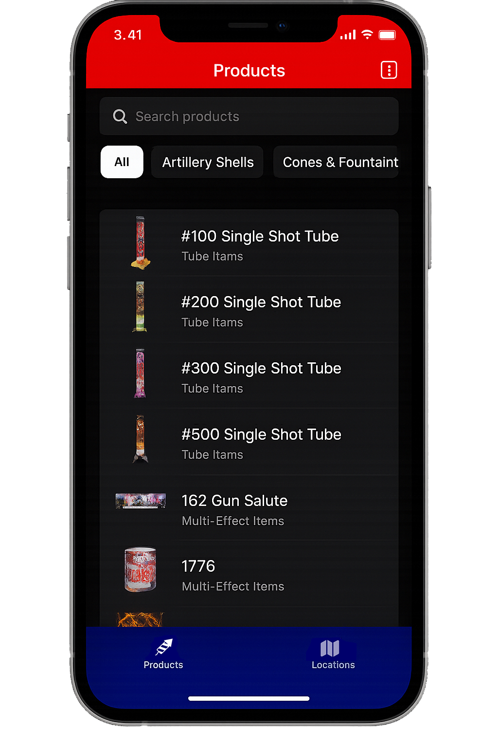 Bellino Fireworks mobile app