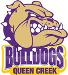 Queen Creek High School Bulldogs logo in Queen Creek, Arizona