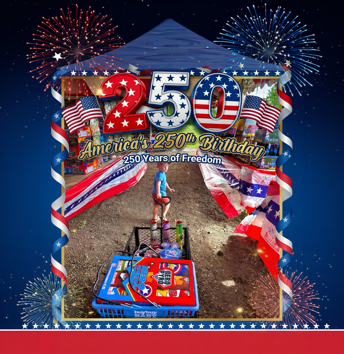 America’s 250th anniversary fireworks celebration