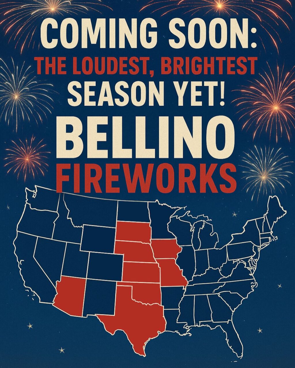 Instagram post from bellinofireworks. This post is in position 1.